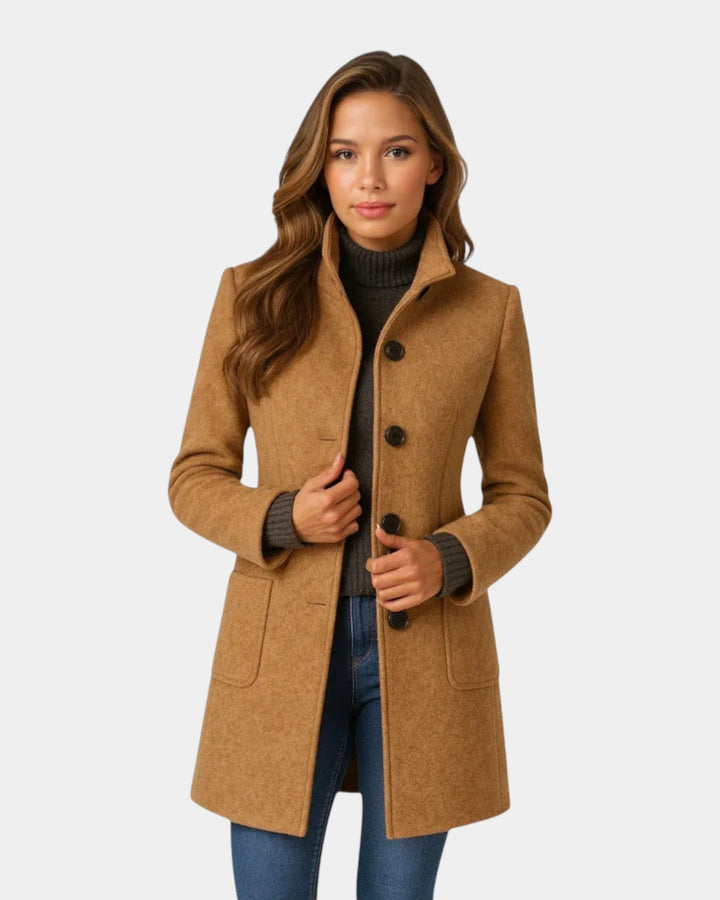 Anne - Manteau Boutonné Élégant