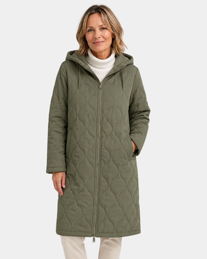 LORINE | VESTE MANCHES LONGUES À CAPUCHE