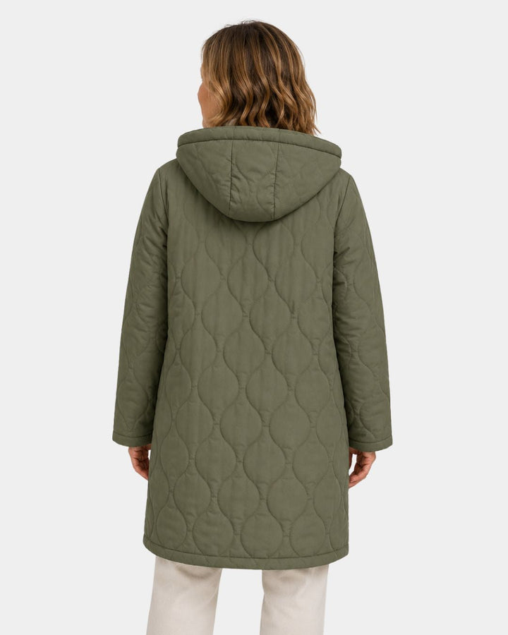 LORINE | VESTE MANCHES LONGUES À CAPUCHE