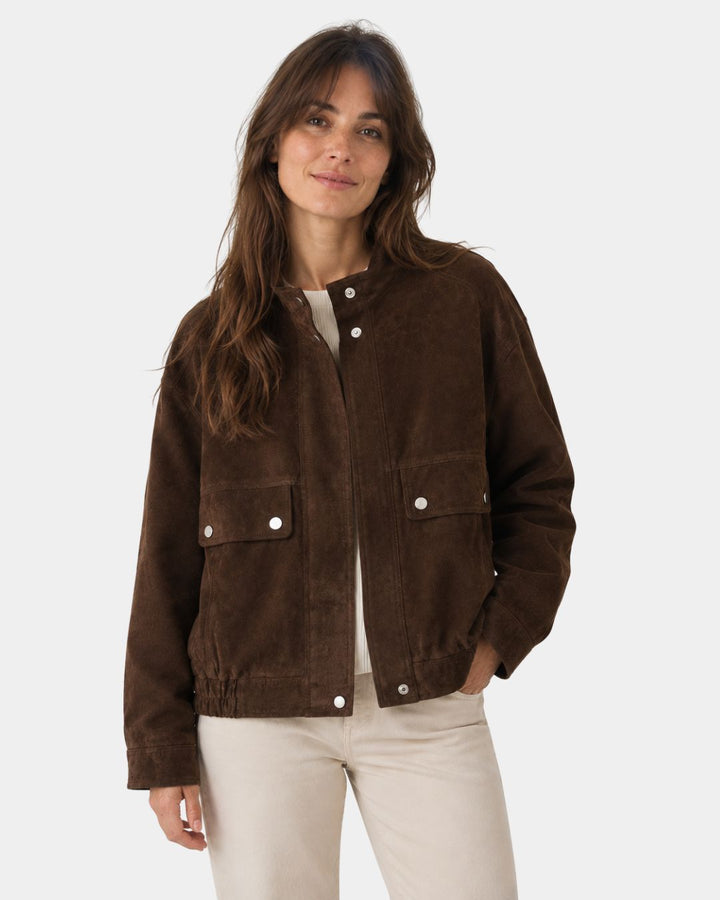 CLÉORIA | VESTE COURTE FERMETURE ET POCHES