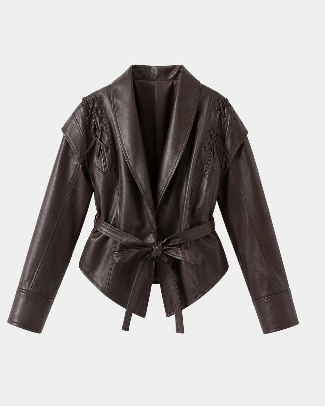 JOLYSSE | MANTEAU PORTEFEUILLE SIMILI CUIR
