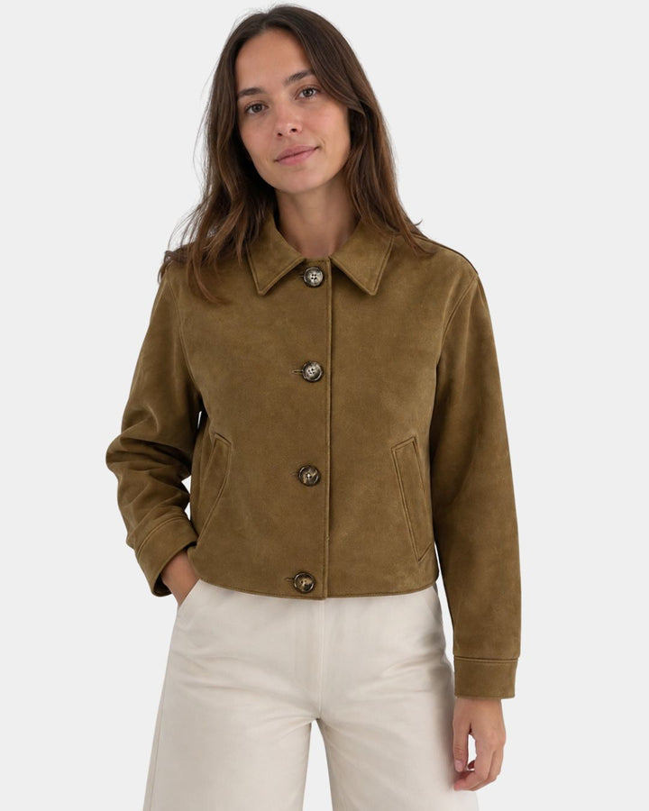 FLORÉANNE | VESTE CASUAL COL FRANÇAIS MANCHES LONGUES