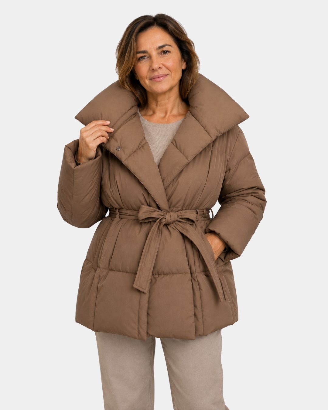 ALIXÈNE | VESTE MATELASSÉE CEINTURÉE