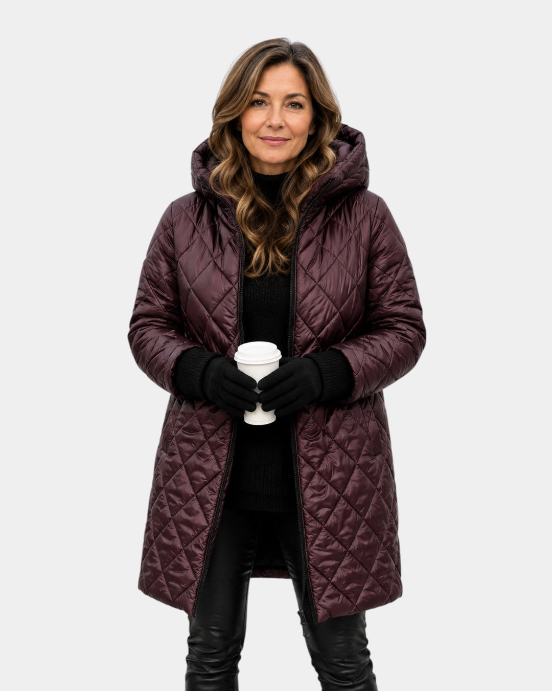 NAÉLYS | MANTEAU MATELASSÉ HIVER À CAPUCHE