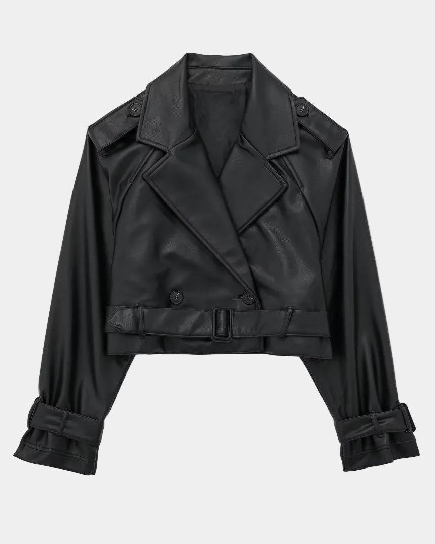 AIGLINE | TRENCH COURT SIMILI CUIR