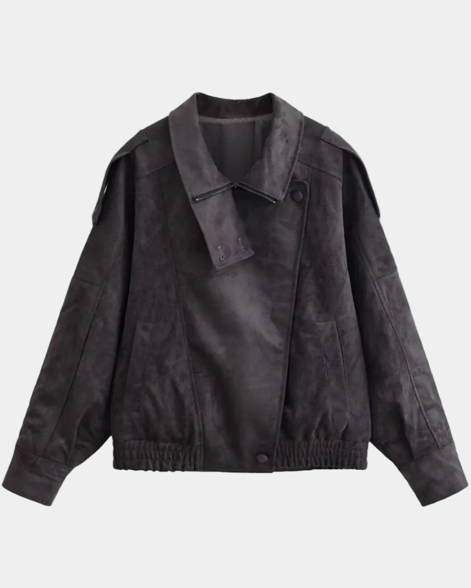 AURÉZIA | VESTE SUÉDÉE SYNTHÉTIQUE OVERSIZE