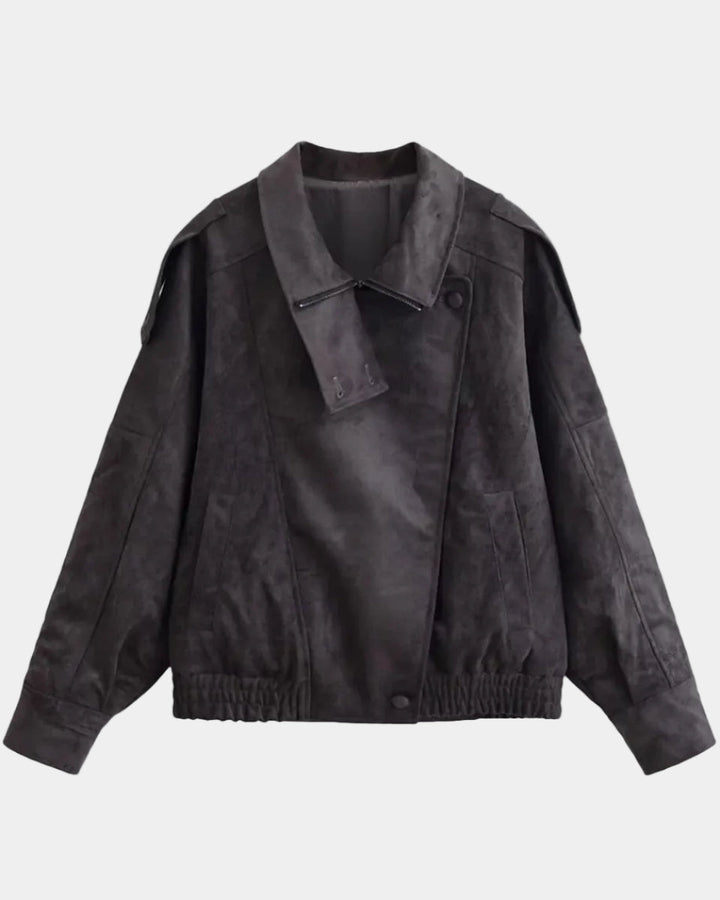 AURÉZIA | VESTE SUÉDÉE SYNTHÉTIQUE OVERSIZE