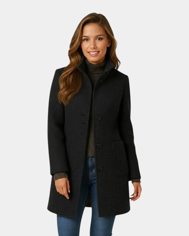 Anne - Manteau Boutonné Élégant