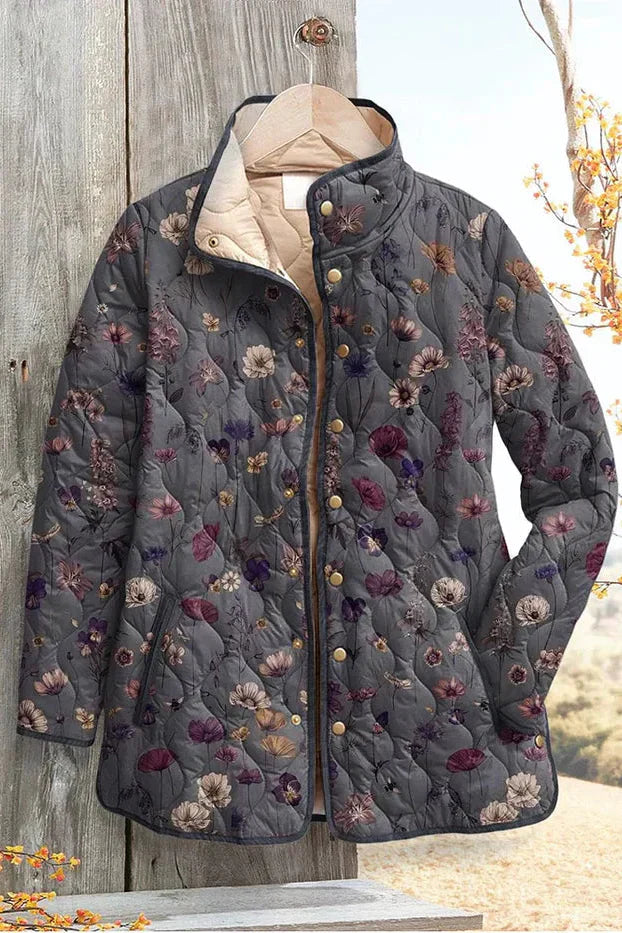 Nicole - Veste Matelassée Florale