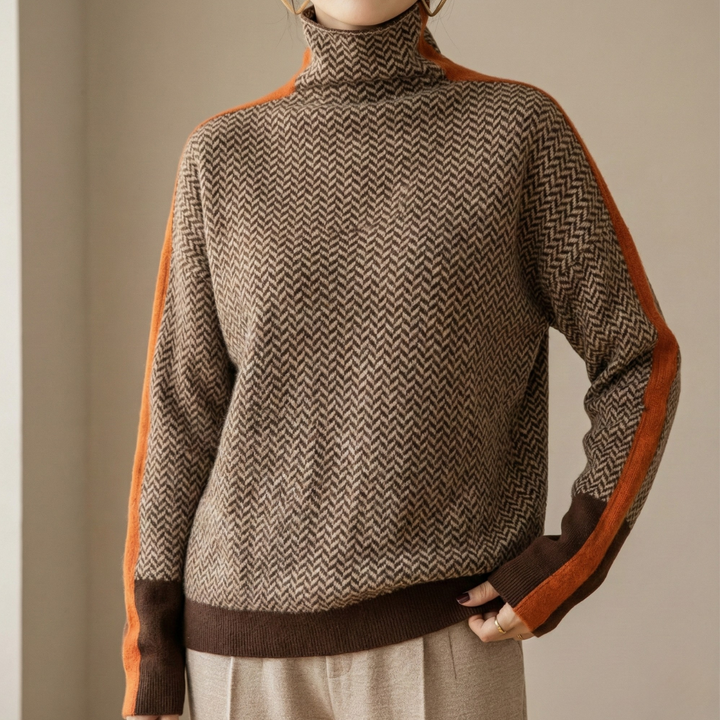 Eleanor | Col Haut Herringbone Luxe